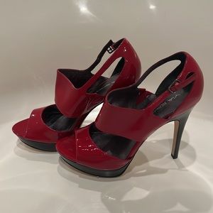 Via Spiga Red Patent Leather Heels